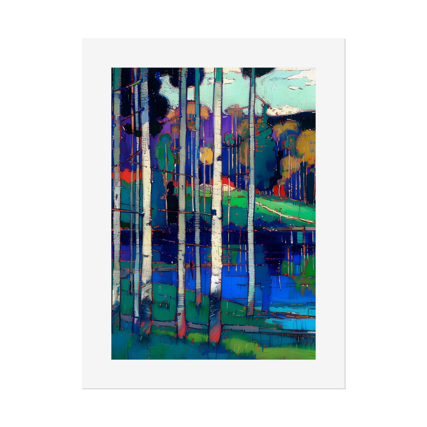 No.260 Blue Vosges Mountains and Forest Series No.4 Portrait