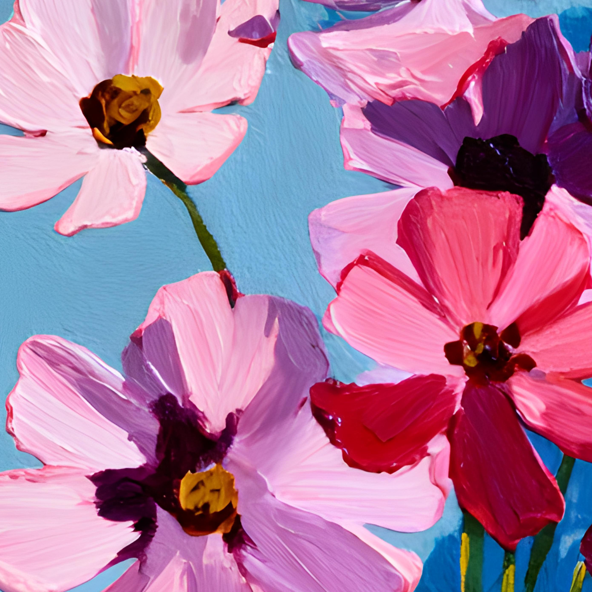 No.10 October Cosmos – Personalised Birth Month Flower Fine Art Print on Museum-Quality Paper