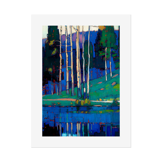 No.259 Blue Vosges Mountains and Forest Series No.3 Portrait