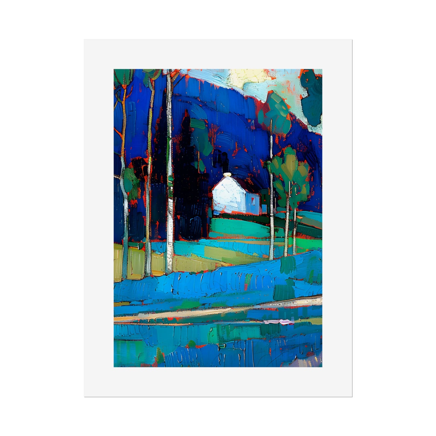 No.261 Blue Vosges Mountains and Forest Series No.5 Portrait