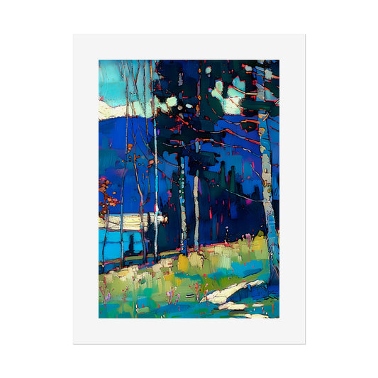 No.258 Blue Vosges Mountains and Forest Series No.2 Portrait