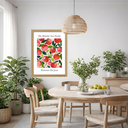 No.202 Apples Art Print – French Fruit Kitchen Wall Decor (Pommes du Jour)