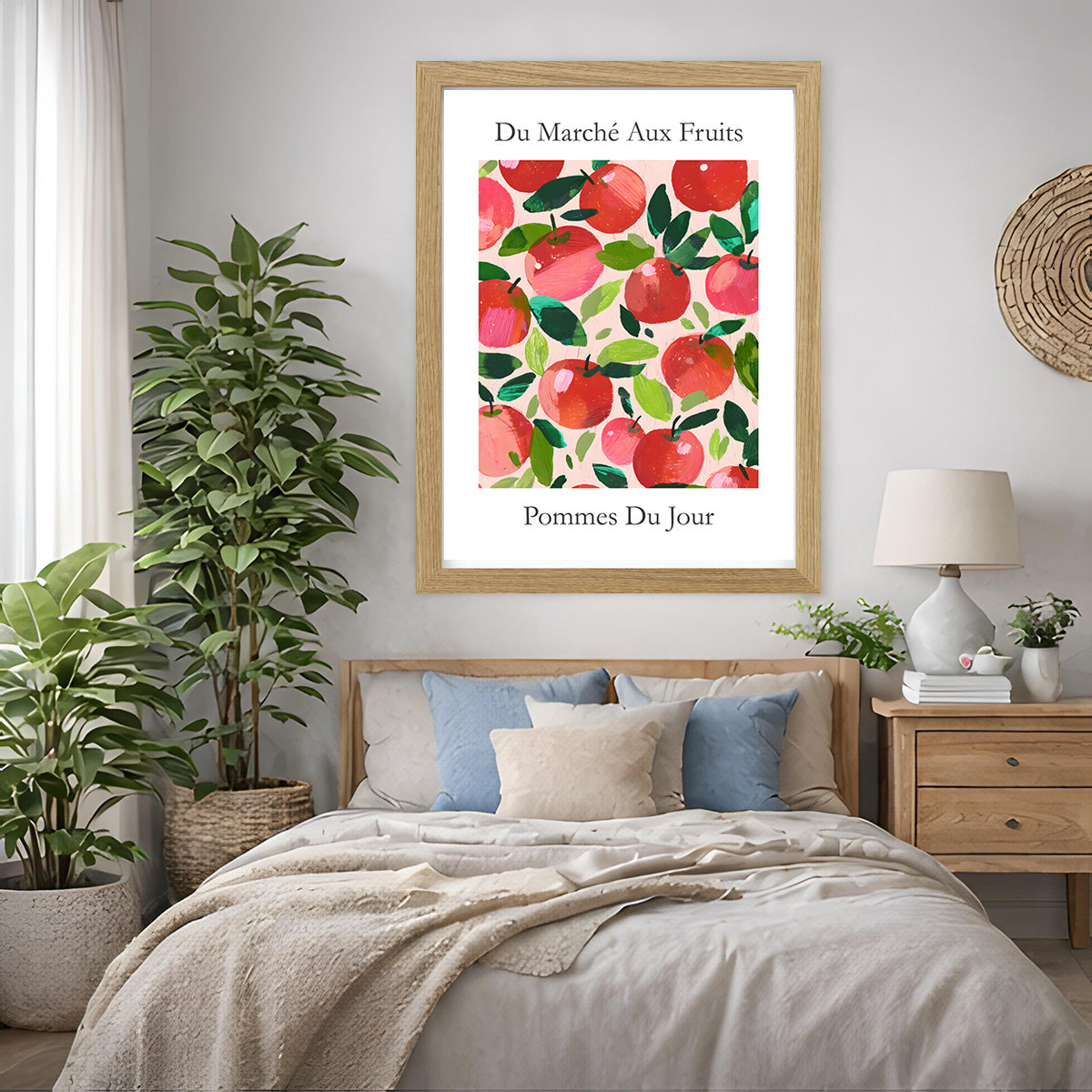 No.202 Apples Art Print – French Fruit Kitchen Wall Decor (Pommes du Jour)