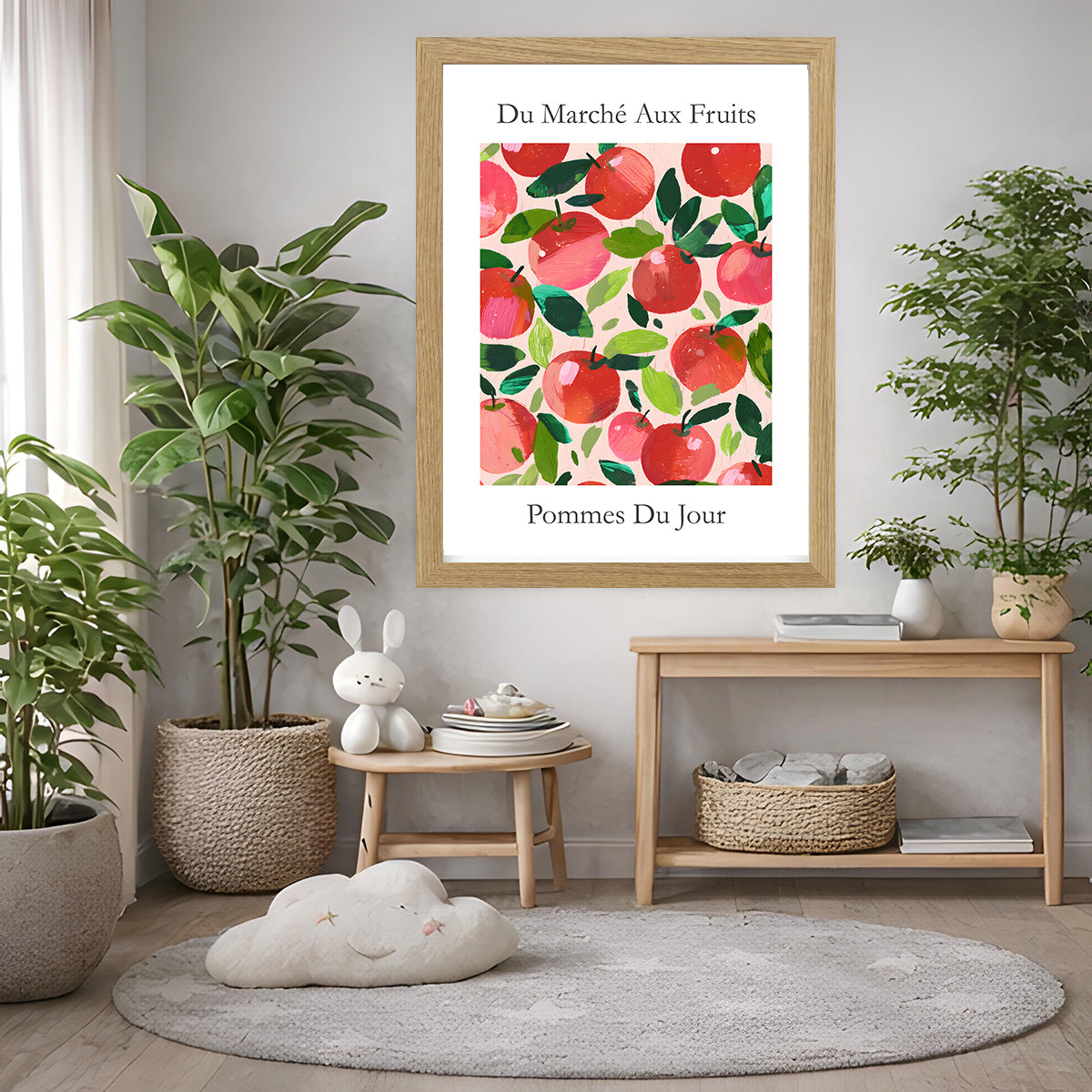 No.202 Apples Art Print – French Fruit Kitchen Wall Decor (Pommes du Jour)