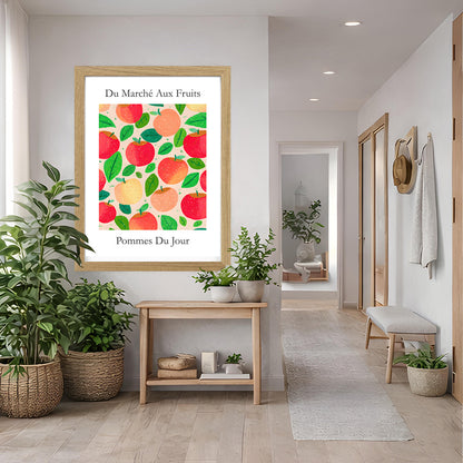 No.203 Apples Art Print – French Fruit Kitchen Wall Decor (Pommes du Jour)