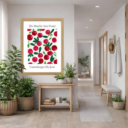 No.209 Cranberry Market Art Print – French Fruit Kitchen Wall Decor (Canneberges du Jour)