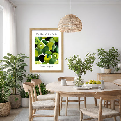 No.212 Kiwi Fruit Art Print – French Fruit Kitchen Wall Decor (Kiwi du Jour)