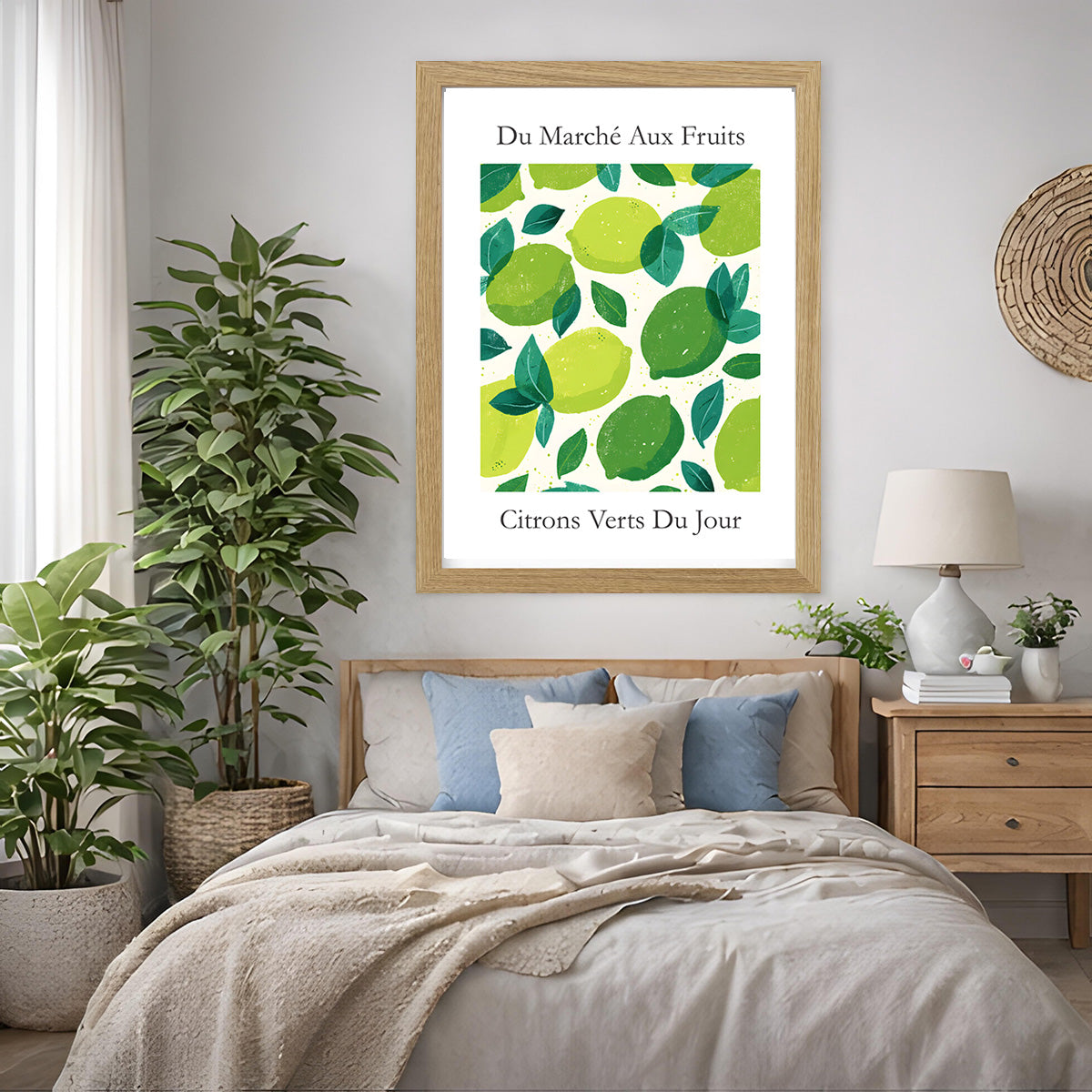 No.216 Limes Art Print – French Fruit Kitchen Wall Decor (Citrons Verts)