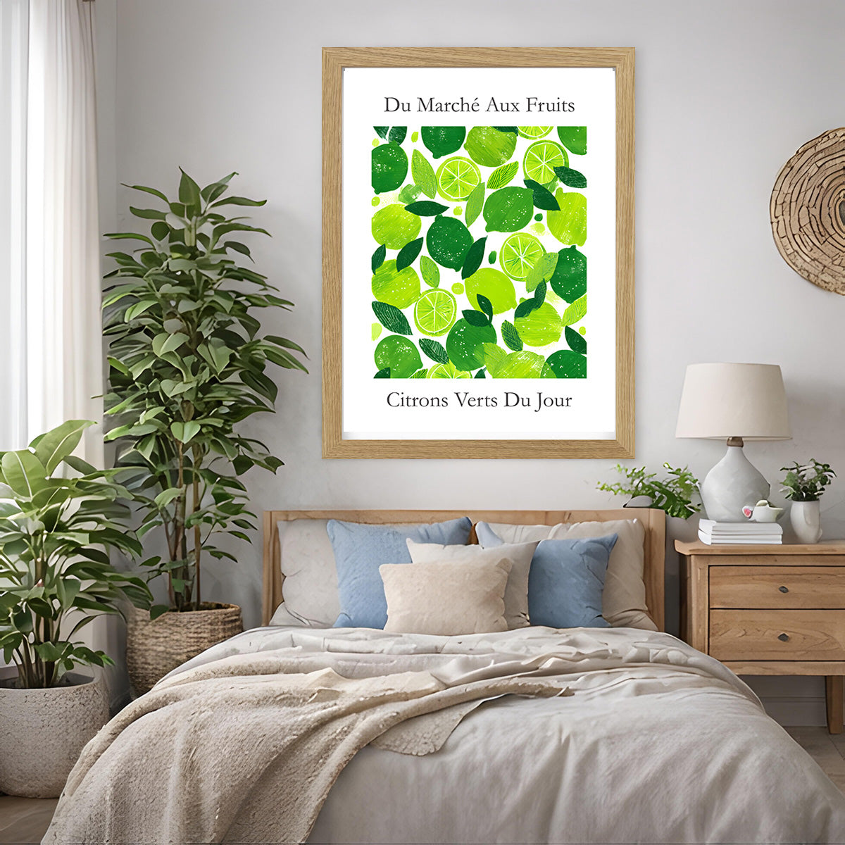 No.217 Limes Art Print – French Fruit Kitchen Wall Decor (Citrons Verts)