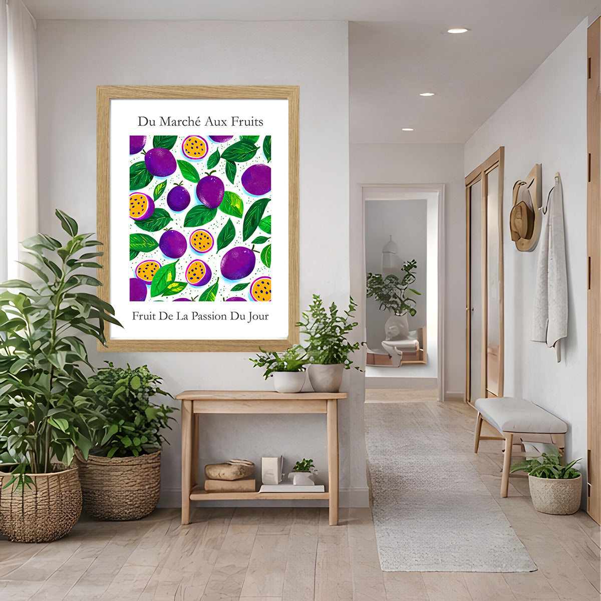 No.225 Passionfruit Market Art Print – French Fruit Kitchen Wall Decor (Fruit de la Passion)