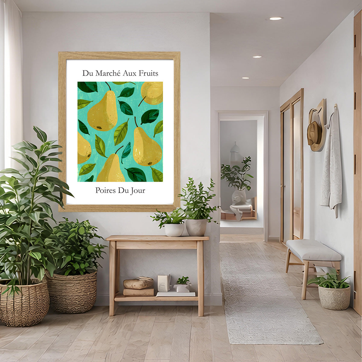 No.228 Pears Art Print – French Fruit Kitchen Wall Decor (Poires du Jour)