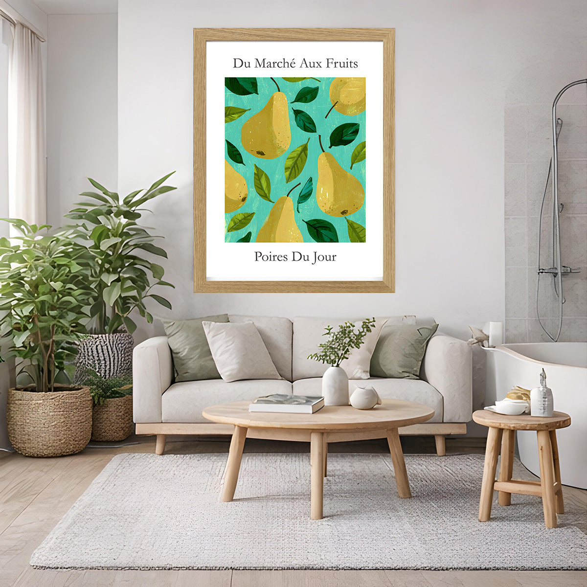 No.228 Pears Art Print – French Fruit Kitchen Wall Decor (Poires du Jour)