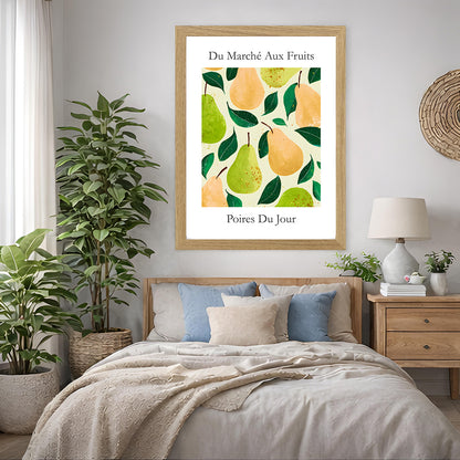 No.229 Pears Art Print – French Fruit Kitchen Wall Decor (Poires du Jour)