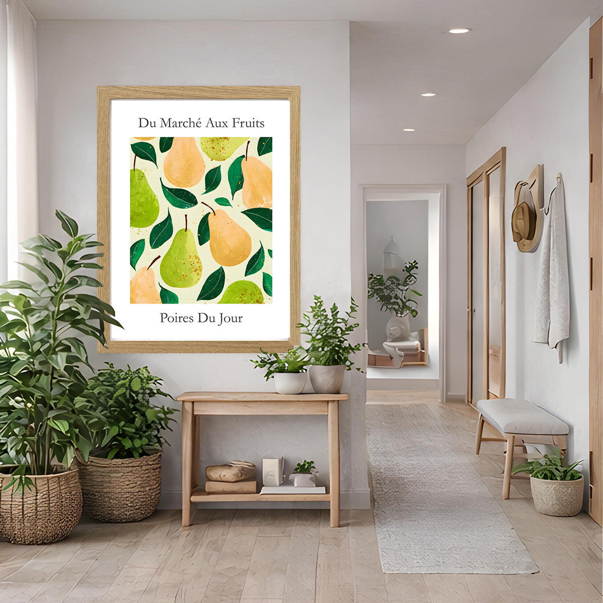 No.229 Pears Art Print – French Fruit Kitchen Wall Decor (Poires du Jour)