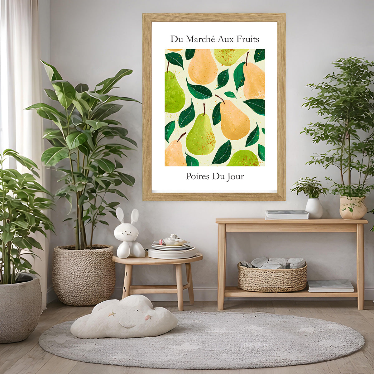 No.229 Pears Art Print – French Fruit Kitchen Wall Decor (Poires du Jour)