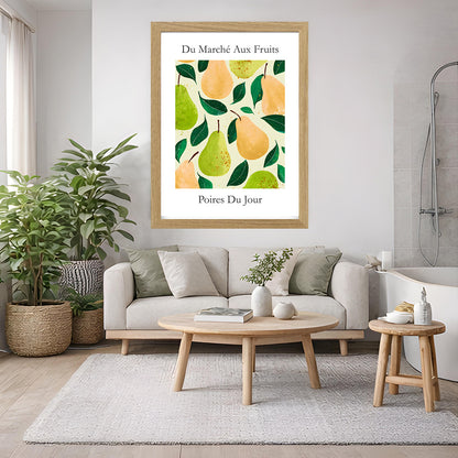 No.229 Pears Art Print – French Fruit Kitchen Wall Decor (Poires du Jour)