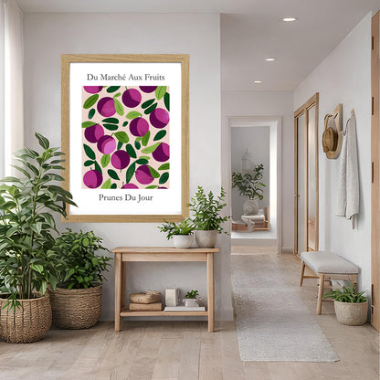 No.233 Plums Art Print – French Fruit Kitchen Wall Decor (Prunes du Jour)