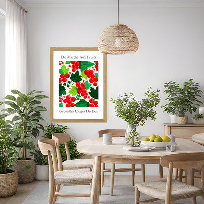 No.234 Redcurrants Art Print – French Fruit Kitchen Wall Decor (Groseilles Rouge)