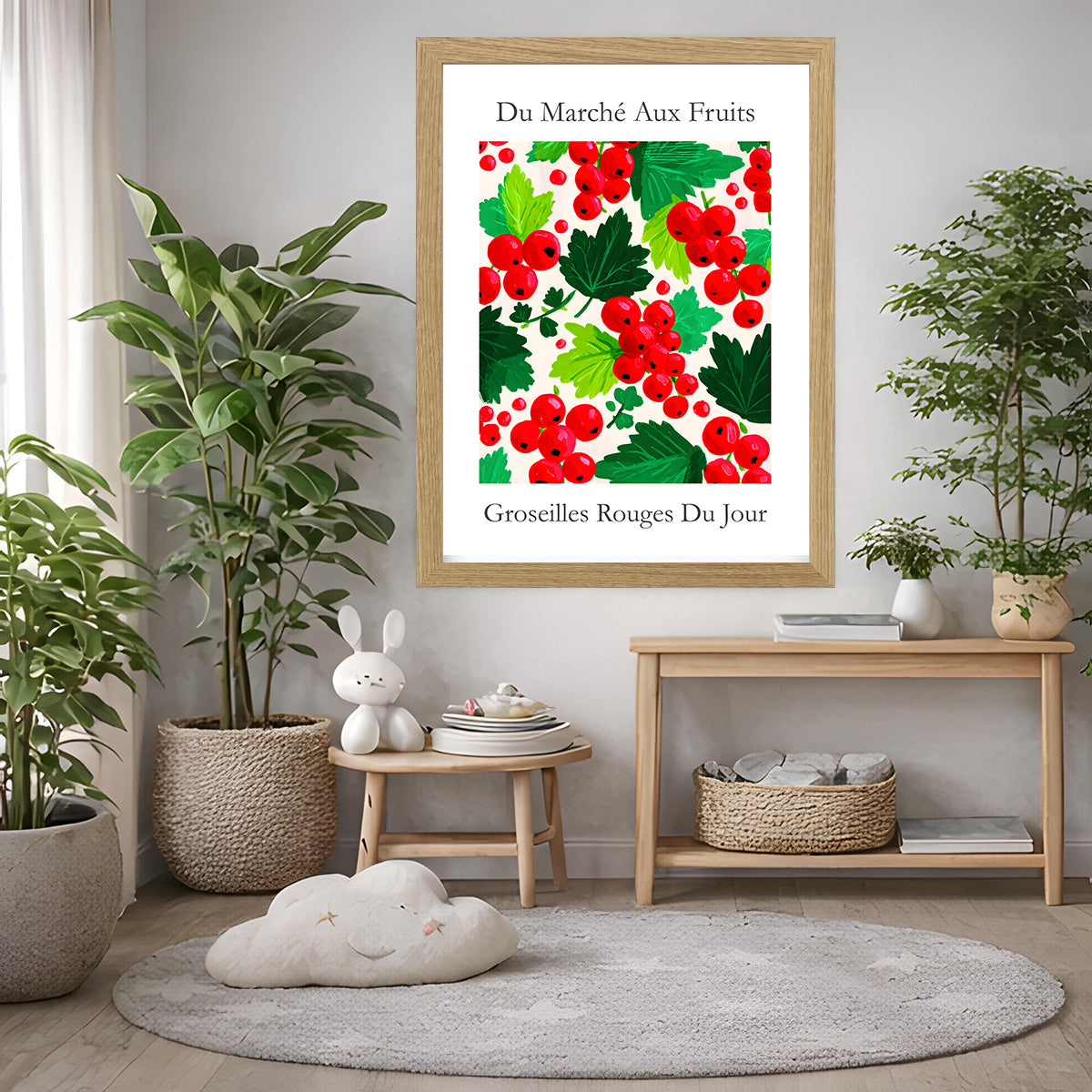 No.234 Redcurrants Art Print – French Fruit Kitchen Wall Decor (Groseilles Rouge)