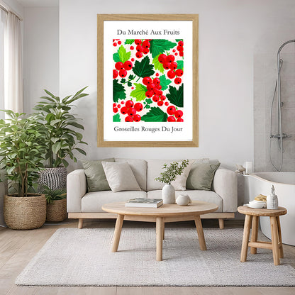 No.234 Redcurrants Art Print – French Fruit Kitchen Wall Decor (Groseilles Rouge)