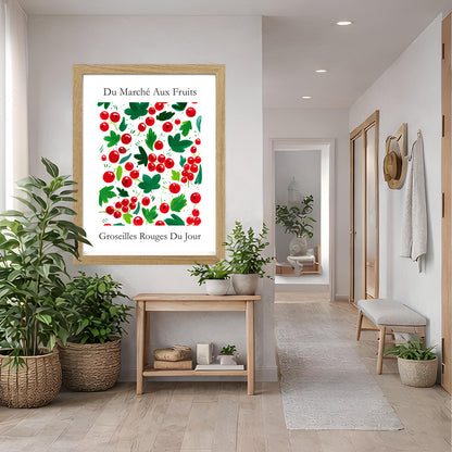 No.235 Redcurrants Art Print – French Fruit Kitchen Wall Decor (Groseilles Rouge)