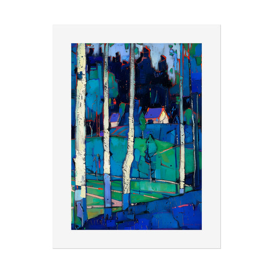 No.262 Blue Vosges Mountains and Forest Series No.6 Portrait