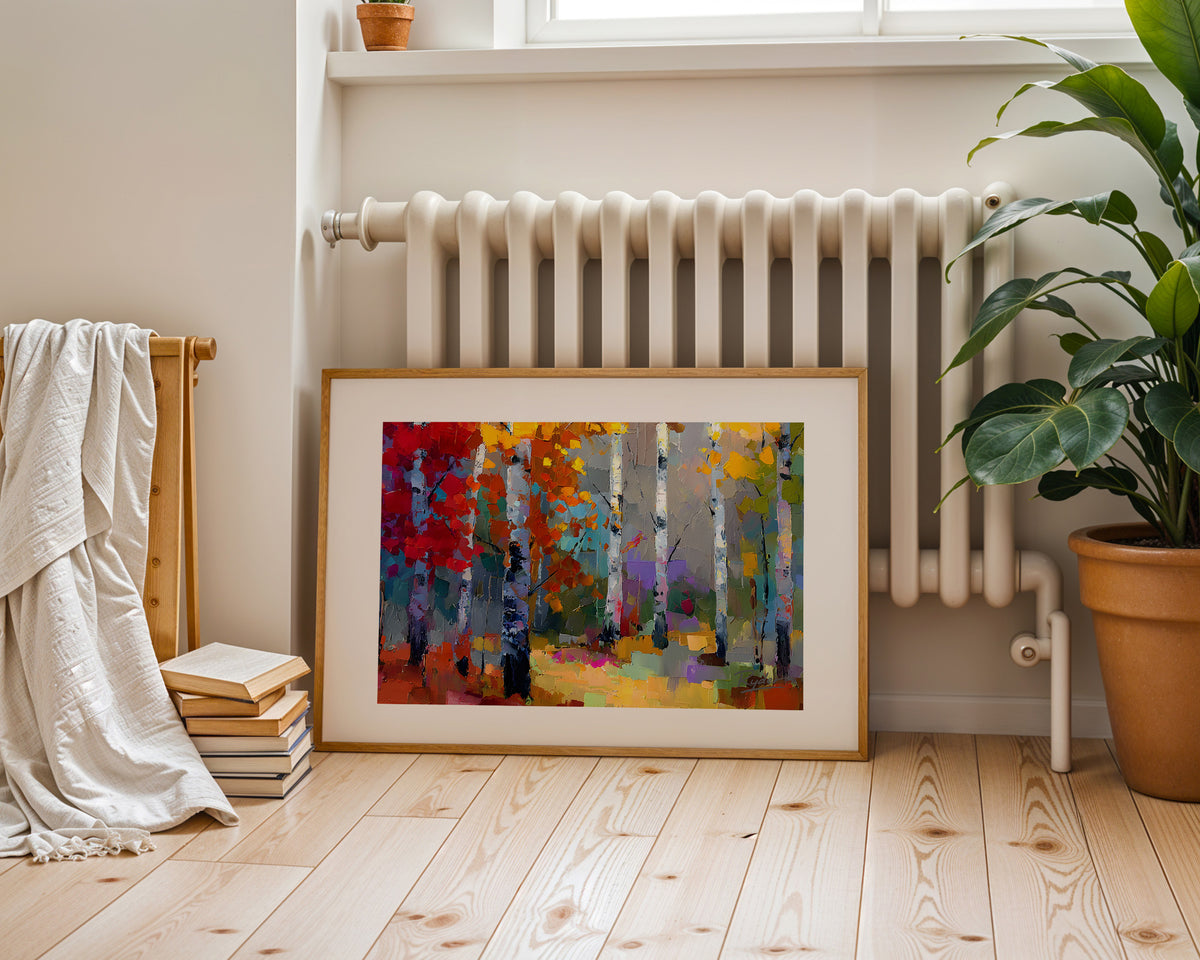 Berkshire Birch Forest at Greenham Series No.1 Landscape