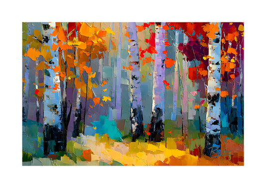 Berkshire Birch Forest at Greenham Series No.5 Landscape