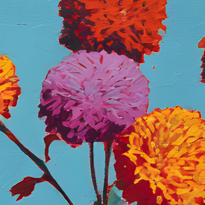 No.11 November Chrysanthemums – Personalised Birth Month Flower Fine Art Print on Museum-Quality Paper