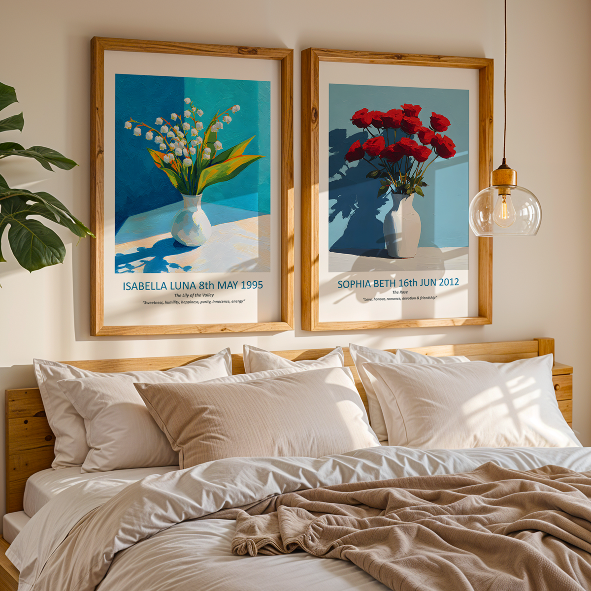 No.06 June Roses – Personalised Birth Month Flower Fine Art Print on Museum-Quality Paper