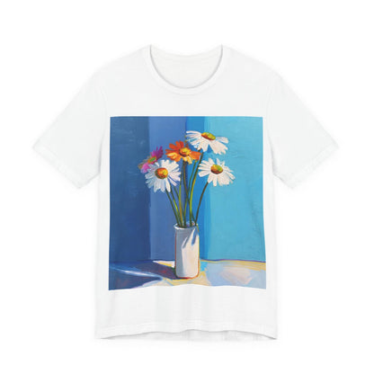 No.74 Floral Fine Art T-Shirt, Premium Quality Tee with YOUR Personalized Quote on Back