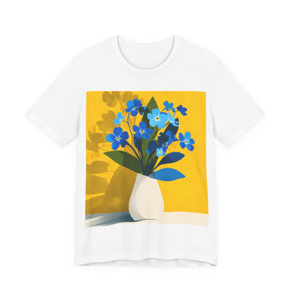No.78 Floral Fine Art T-Shirt, Premium Quality Tee with YOUR Personalized Quote on Back
