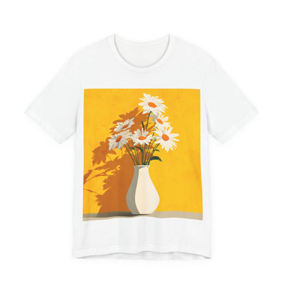 No.80 Floral Fine Art T-Shirt, Premium Quality Tee with YOUR Personalized Quote on Back