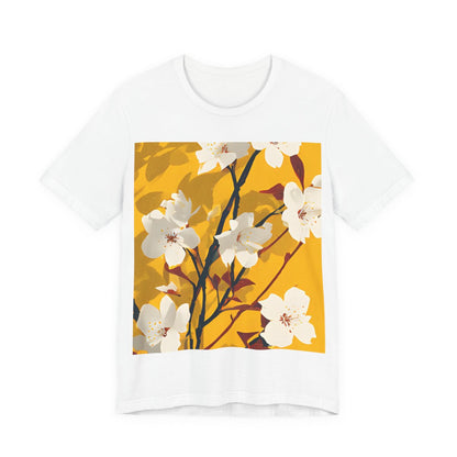No.88 Floral Fine Art T-Shirt, Premium Quality Tee with YOUR Personalized Quote on Back