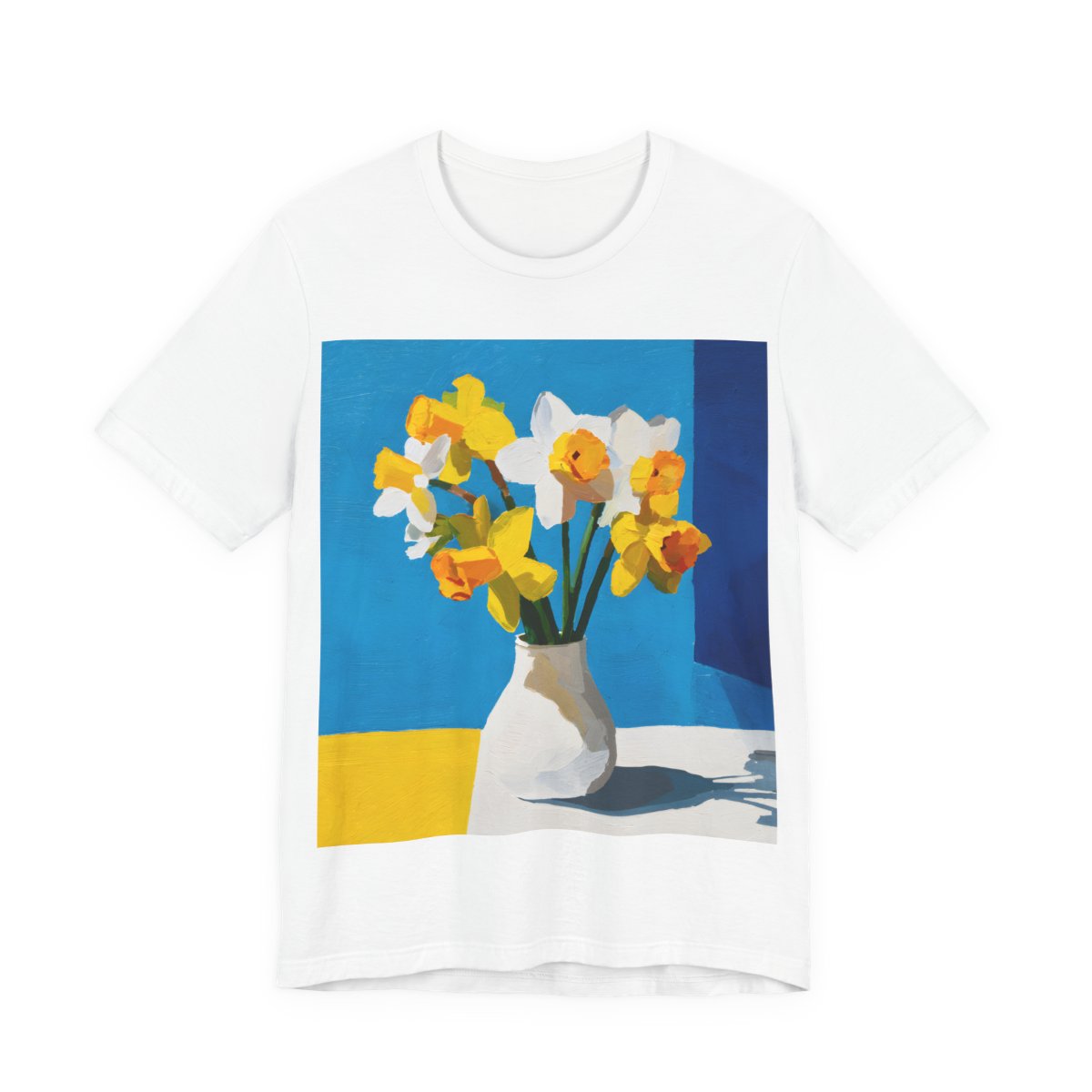 No.73 Floral Fine Art T-Shirt, Premium Quality Tee with YOUR Personalized Quote on Back