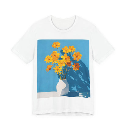 No.82 Floral Fine Art T-Shirt, Premium Quality Tee with YOUR Personalized Quote on Back