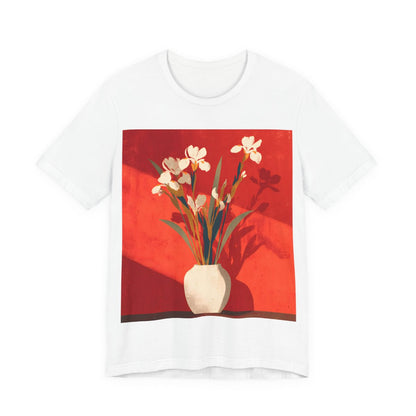 No.79 Floral Fine Art T-Shirt, Premium Quality Tee with YOUR Personalized Quote on Back