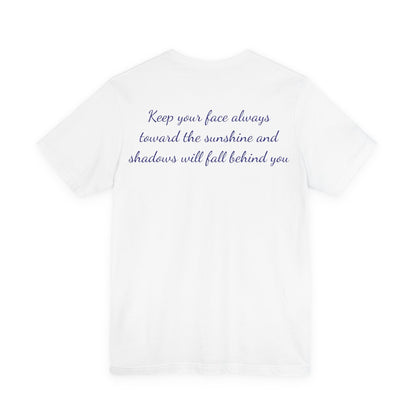 No.63 March Daffodils Birth Flower T-Shirt – Premium Fine Art Tee with YOUR Personalized Quote on Back