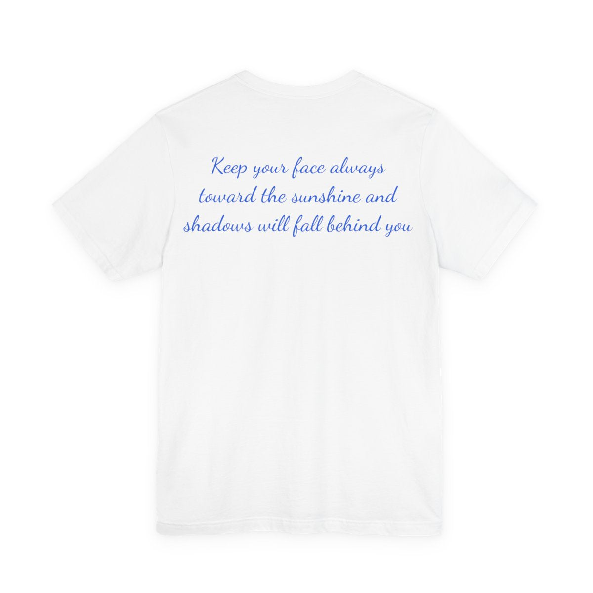 No.82 Floral Fine Art T-Shirt, Premium Quality Tee with YOUR Personalized Quote on Back
