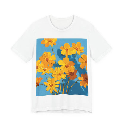 No.86 Floral Fine Art T-Shirt, Premium Quality Tee with YOUR Personalized Quote on Back
