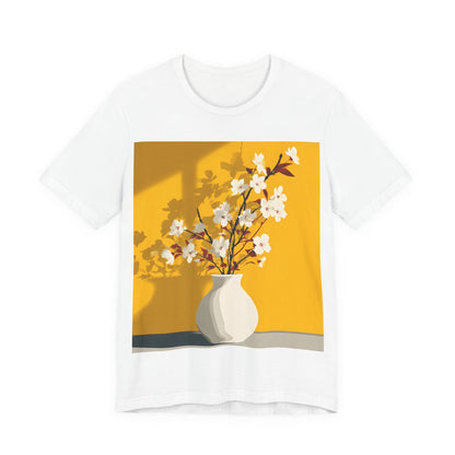 No.83 Floral Fine Art T-Shirt, Premium Quality Tee with YOUR Personalized Quote on Back